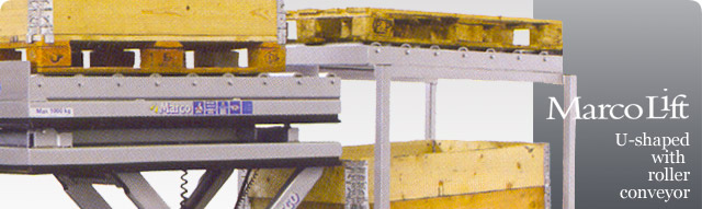 Marcolift U-shaped with roller conveyor